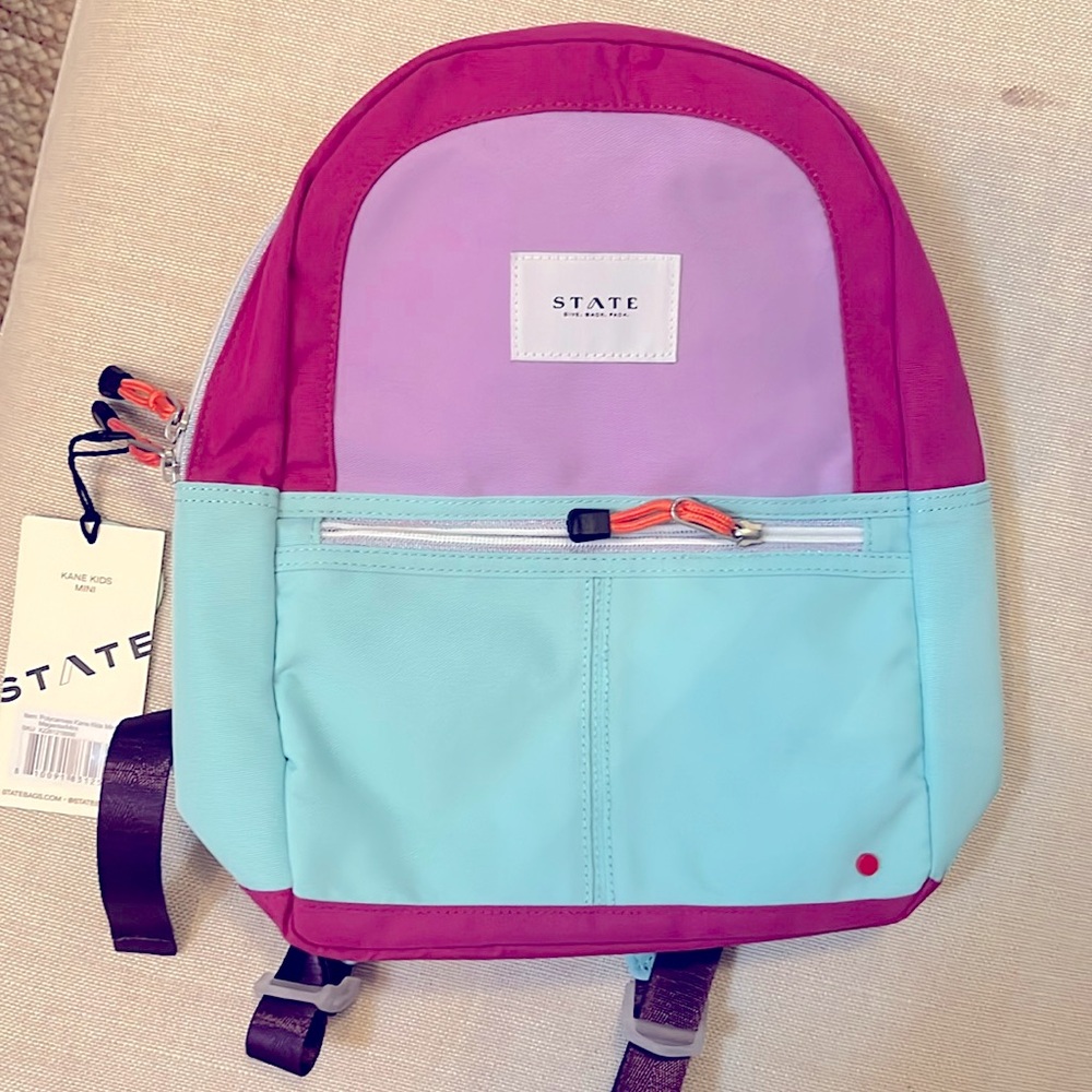 State Bags Mini Kane Kids Backpack Fuschia NWT